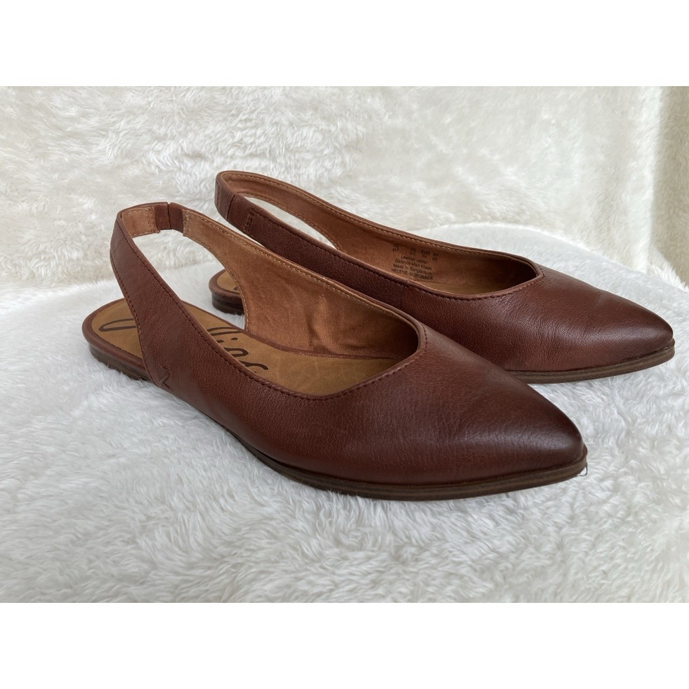 Zodiac Helene Slingback Flats With Pointed Toe Women's Sz 6